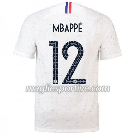 Completo Calcio Francia Mbappe 12 Divisa Trasferta Mondiali 2018